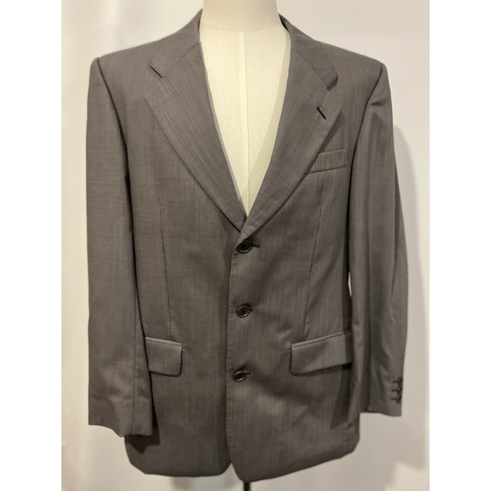 yves saint laurent Men's Blazer‎ Chest Is Size 40 Sleeve Is 25.5 100% Wool Gray